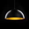 GLADYS 40 függő lámpa fekete/aranysárga 230V LED E27 30W