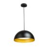 GLADYS 40 függő lámpa fekete/fehér 230V LED E27 30W