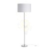 NYC/RON 40/25 állólámpa  Monaco galamb szürke/ezüst PVC/króm 230V LED E27 15W