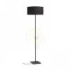 CORTINA/JAKARANDA állólámpa fekete/fekete textil/fém 230V LED E27 15W