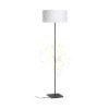 CORTINA/JAKARANDA állólámpa fehér/fekete textil/fém 230V LED E27 15W