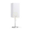 NYC/TEMPO 15/30 asztali lámpa  Polycotton fehér/nikkel 230V LED E27 15W