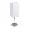 NYC/TEMPO 15/30 asztali lámpa  Polycotton fehér/króm 230V LED E27 15W