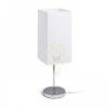 NYC/TEMPO 15/30 asztali lámpa  Polycotton fehér/króm 230V LED E27 15W