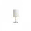 NYC/RON 15/20 asztali lámpa  Monaco petróleum kék/ezüst PVC/nikkel 230V LED E27 15W