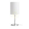 NYC/RON 15/20 asztali lámpa  Monaco petróleum kék/ezüst PVC/króm 230V LED E27 15W