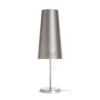 NYC/CONNY 15/30 asztali lámpa  Monaco galamb szürke/ezüst PVC/nikkel 230V LED E27 11W