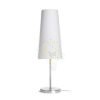 NYC/CONNY 15/30 asztali lámpa  Polycotton fehér/nikkel 230V LED E27 11W