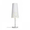 NYC/CONNY 15/30 asztali lámpa  Polycotton fehér/króm 230V LED E27 11W