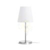 NYC/CONNY 15/15 asztali lámpa  Polycotton fehér/nikkel 230V LED E27 11W