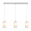 LIZ III 80 függő lámpa  opál üveg/króm 230V LED E27 3x15W