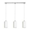 LIZ III 60 függő lámpa  opál üveg/króm 230V LED E27 3x15W