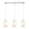 LIZ III 60 függő lámpa  opál üveg/króm 230V LED E27 3x15W