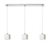 DADOS III 80 függő lámpa  opál üveg/matt nikkel 230V LED E27 3x11W