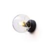 SOLARIS felületre szerelhető tiszta üveg/fekete 230V LED E14 7W