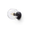 SOLARIS felületre szerelhető tiszta üveg/fekete 230V LED E14 7W