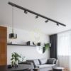 GIULIA 20 három áramkörös sínre fekete/aranybarna sárgaréz 230V LED E27 15W