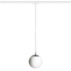 LUNA 20 három áramkörös sínre  opál üveg/króm 230V LED E27 11W