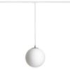 LUNA 30 egy áramkörös sínre  opál üveg/króm 230V LED E27 15W