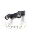 DUDE II felületre szerelhető fekete 230V LED GU10 2x9W