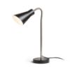 ANIKA asztali lámpa matt fekete matt nikkel 230V LED E27 15W
