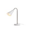 ANIKA asztali lámpa matt fehér matt nikkel 230V LED E27 15W