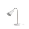 ANIKA asztali lámpa matt fehér matt nikkel 230V LED E27 15W