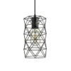 ILUSIA függő lámpa fekete  230V LED E27 15W
