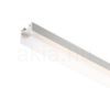 LED PROFILE D felületre szerelhető 1m  alumínium/tej akril 