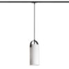 JULIETTA 31 egyfázisú áramkörös sínre  opál üveg/fekete 230V LED E27 15W