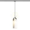 JULIETTA 31 egyfázisú áramkörös sínre  opál üveg/fekete 230V LED E27 15W