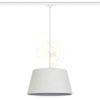 BUCKY 40 háromfázisú áramkörös sínre fehér/szürke fém 230V LED E27 15W