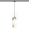 JULIETTA 31 háromfázisú áramkörös sínre  opál üveg/fekete 230V LED E27 15W
