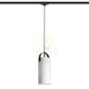 JULIETTA 31 háromfázisú áramkörös sínre  opál üveg/fekete 230V LED E27 15W