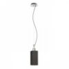LIZ NEW függő lámpa fekete króm 230V LED E27 15W