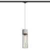 BURTON háromfázisú áramkörös sínre  beton/fekete 230V LED E27 11W