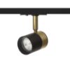 LALA egyfázisú áramkörös sínre fekete sárgaréz 230V LED GU10 9W