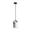 JULIETTA 16 függő lámpa  opál üveg/fekete 230V LED E27 15W