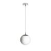 LUNA 20 függő lámpa  opál üveg/króm 230V LED E27 11W
