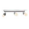 LINN III felületre szerelhető  opál üveg/króm 230V LED G9 3x3W IP44