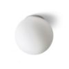 BOLLY 26 mennyezeti lámpa  opál üveg/króm 230V LED E27 15W IP44