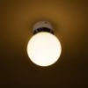 BOLLY 17 mennyezeti lámpa  opál üveg/króm 230V LED E27 11W IP44