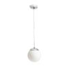BOLLY 17 függő lámpa  opál üveg/króm 230V LED E27 11W IP44
