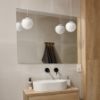 BOLLY 17 függő lámpa  opál üveg/króm 230V LED E27 11W IP44