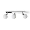 BOLLY III felületre szerelhető  opál üveg/króm 230V LED G9 3x3W IP44
