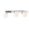 BOLLY III felületre szerelhető  opál üveg/króm 230V LED G9 3x3W IP44
