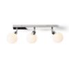 BOLLY III felületre szerelhető  opál üveg/króm 230V LED G9 3x3W IP44