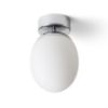 MERINGUE 16 mennyezeti lámpa  opál üveg/króm 230V LED E27 15W IP44