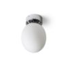 MERINGUE 16 mennyezeti lámpa  opál üveg/króm 230V LED E27 15W IP44