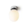 MERINGUE 16 mennyezeti lámpa  opál üveg/króm 230V LED E27 15W IP44
